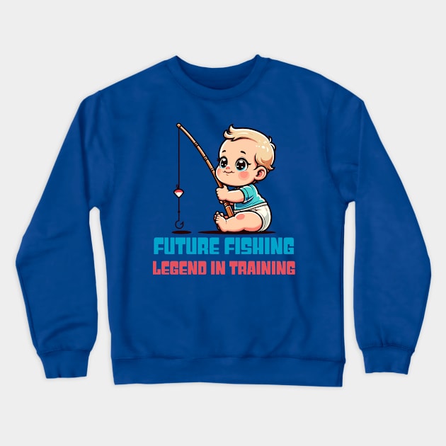 Fishing Baby Crewneck Sweatshirt by Art_Boys